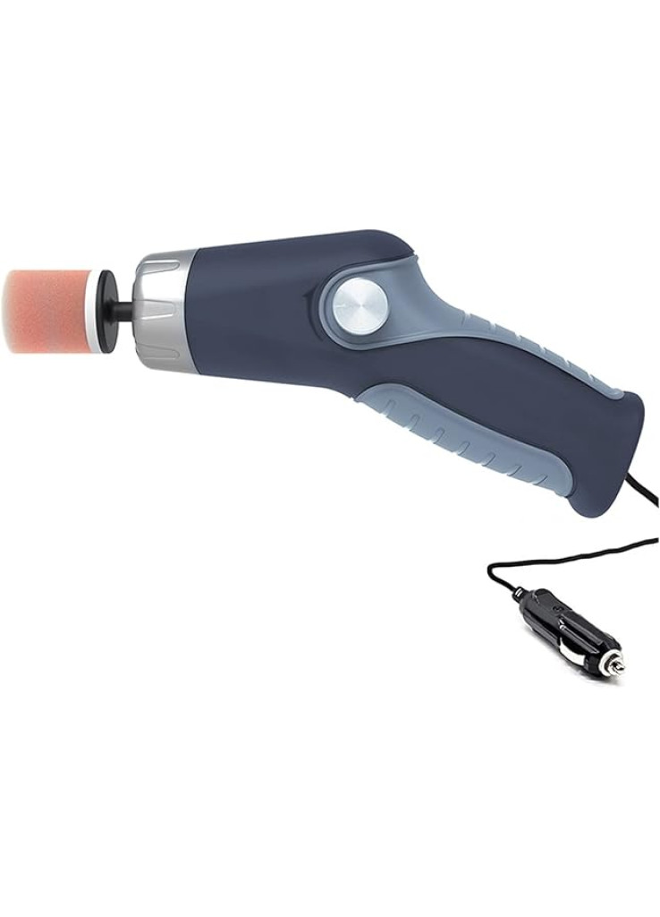 اداة تلميع كهربائية للعناية بالسيارة، اداة اصلاح خدوش السيارات، اداة تلميع وتلميع وتلميع السيارات متغيرة السرعة بشكل لا نهائي لتلميع السيارة وتشميعها (اللون: ازرق