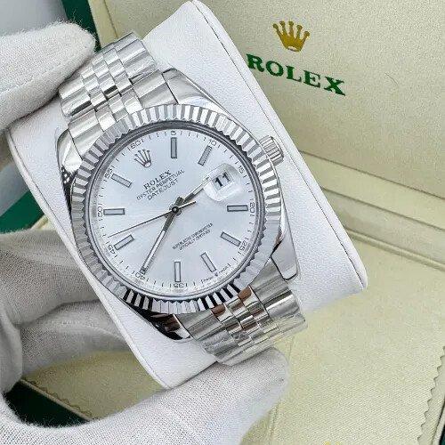 ساعة رولكس سلفر رجالي