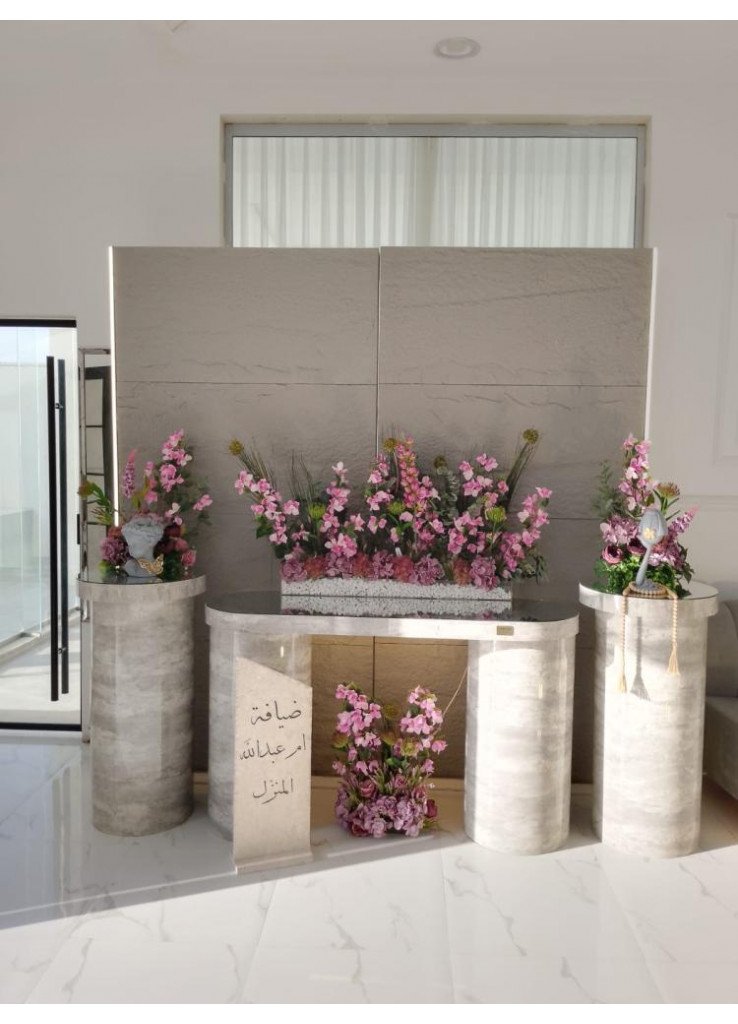 استقبال خلفية رصاصي