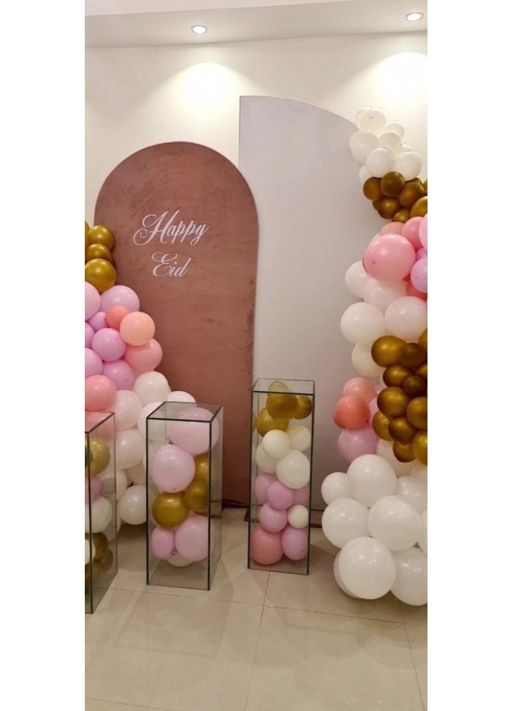 استقبال مواليد طاولات زجاج مع البالون ب 800ريال