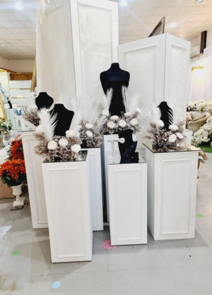 دزة عروس مخمليه مع الخلفيات برفان بسعر 600ريال