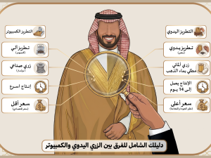 الزري اليدوي أم الكمبيوتر؟ دليلك الشامل لمعرفة الفرق والتميز