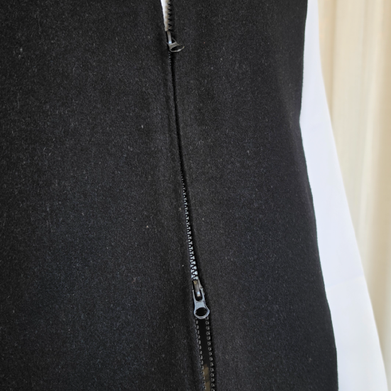 Men’s Cashmere Rabbit Fur Vest – Black