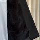 Men’s Cashmere Rabbit Fur Vest – Black