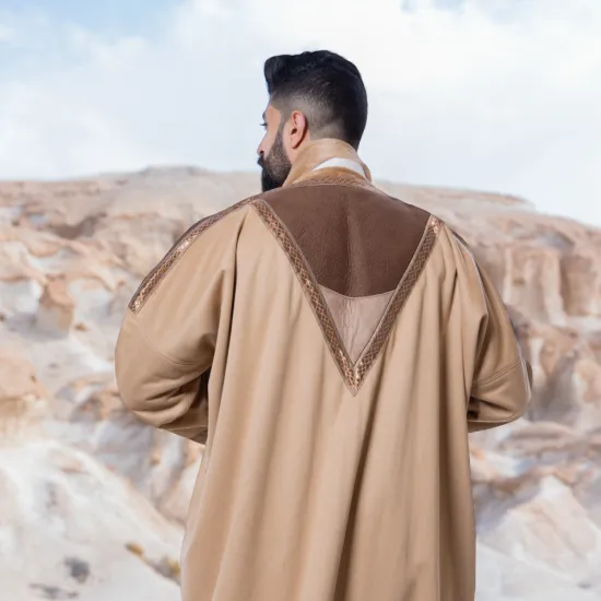 فرو شال سويسرول - بيج أخضر 