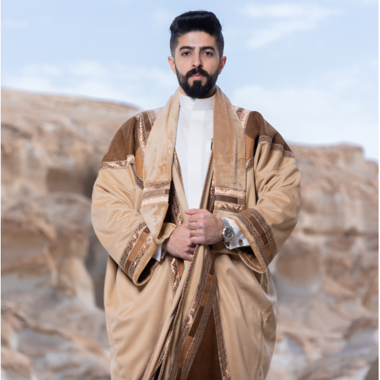 فرو شال سويسرول - بيج أشقر 
