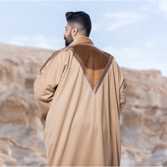 فرو شال سويسرول - بيج أشقر 