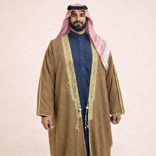  بشت كشميري بفراء الشانشيلا لون بني