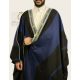 Navy & Black Winter Al-Mubarqa Bisht