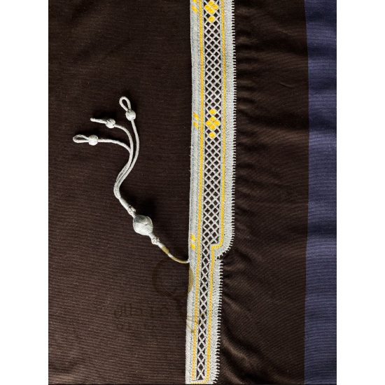 Navy & Black Winter Al-Mubarqa Bisht