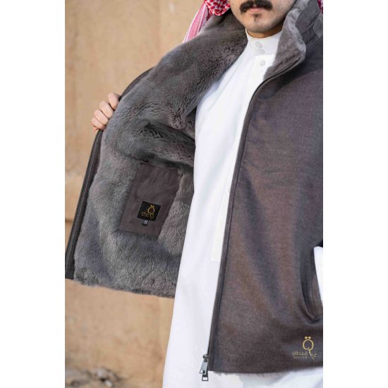 سديري رجالي كشمير لون بني