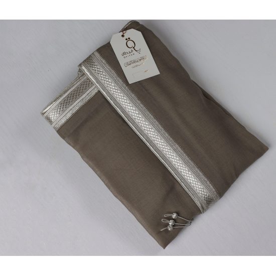 بشت غاط صيفي رمادي تطريز اميري 