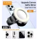 إضاءة ليد U20 الفاخرة - قابلة للطي والشحن مع مرآة مدمجة