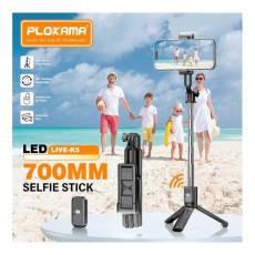 عصا السيلفي المتكاملة K5 مع تحكم لاسلكي عن بُعد عصا السيلفي المتكاملة K5 مع تحكم لاسلكي عن بُعد