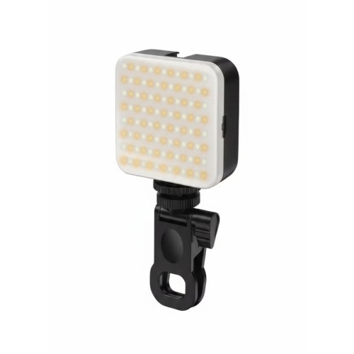 كشاف LED U80 الذكي للتصوير والمكياج بمرآة مدمجة وحامل هاتف