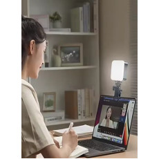 كشاف LED U80 الذكي للتصوير والمكياج بمرآة مدمجة وحامل هاتف