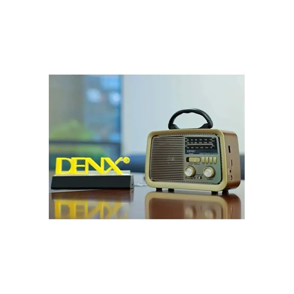راديو و سبيكر HiFi كلاسيكي من DENX - موديل DX2432 راديو و سبيكر HiFi كلاسيكي من DENX - موديل DX2432
