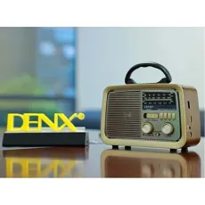 راديو و سبيكر HiFi كلاسيكي من DENX - موديل DX2432 راديو و سبيكر HiFi كلاسيكي من DENX - موديل DX2432
