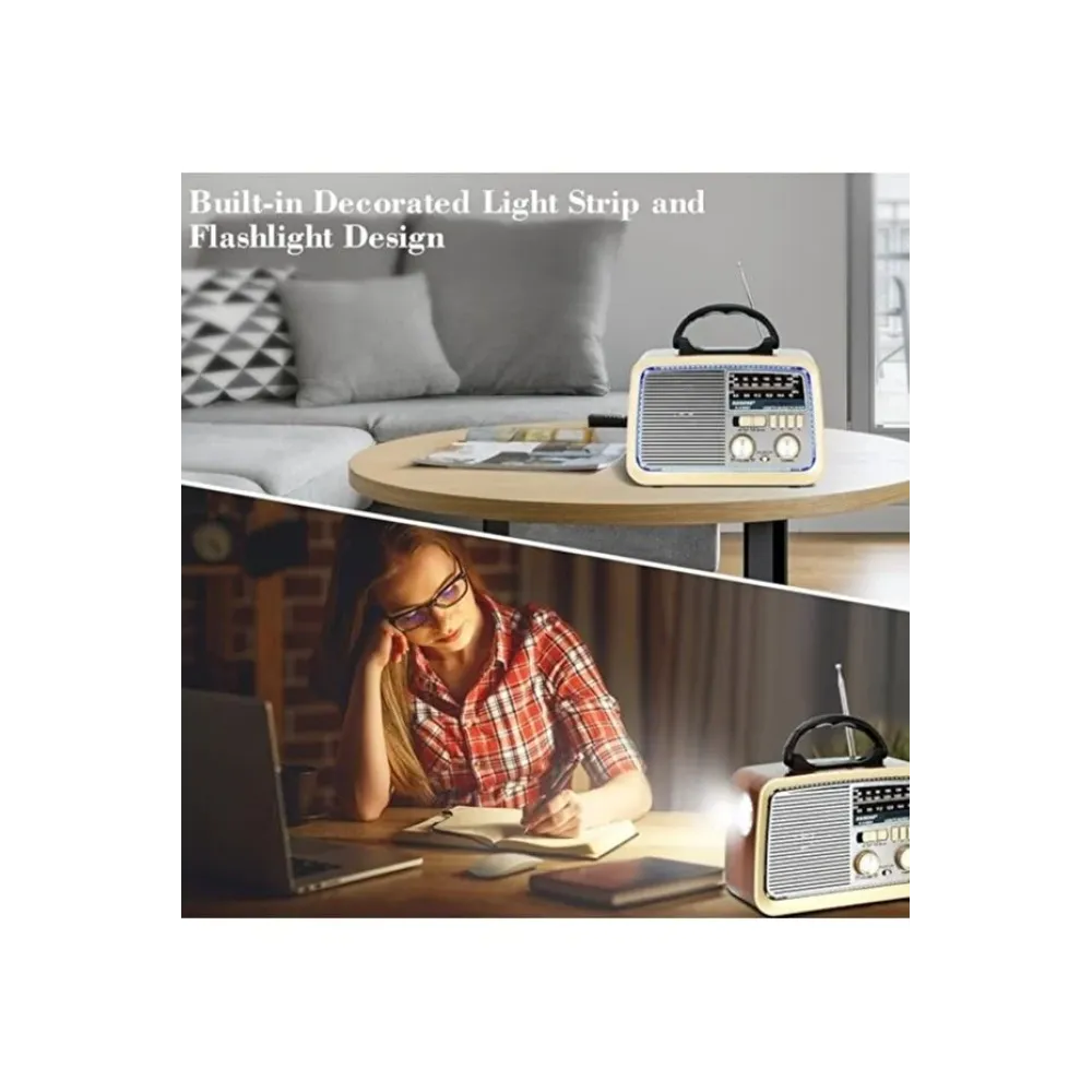 راديو و سبيكر HiFi كلاسيكي من DENX - موديل DX2432 راديو و سبيكر HiFi كلاسيكي من DENX - موديل DX2432