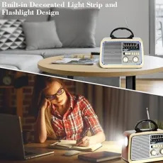 راديو و سبيكر HiFi كلاسيكي من DENX - موديل DX2432 راديو و سبيكر HiFi كلاسيكي من DENX - موديل DX2432