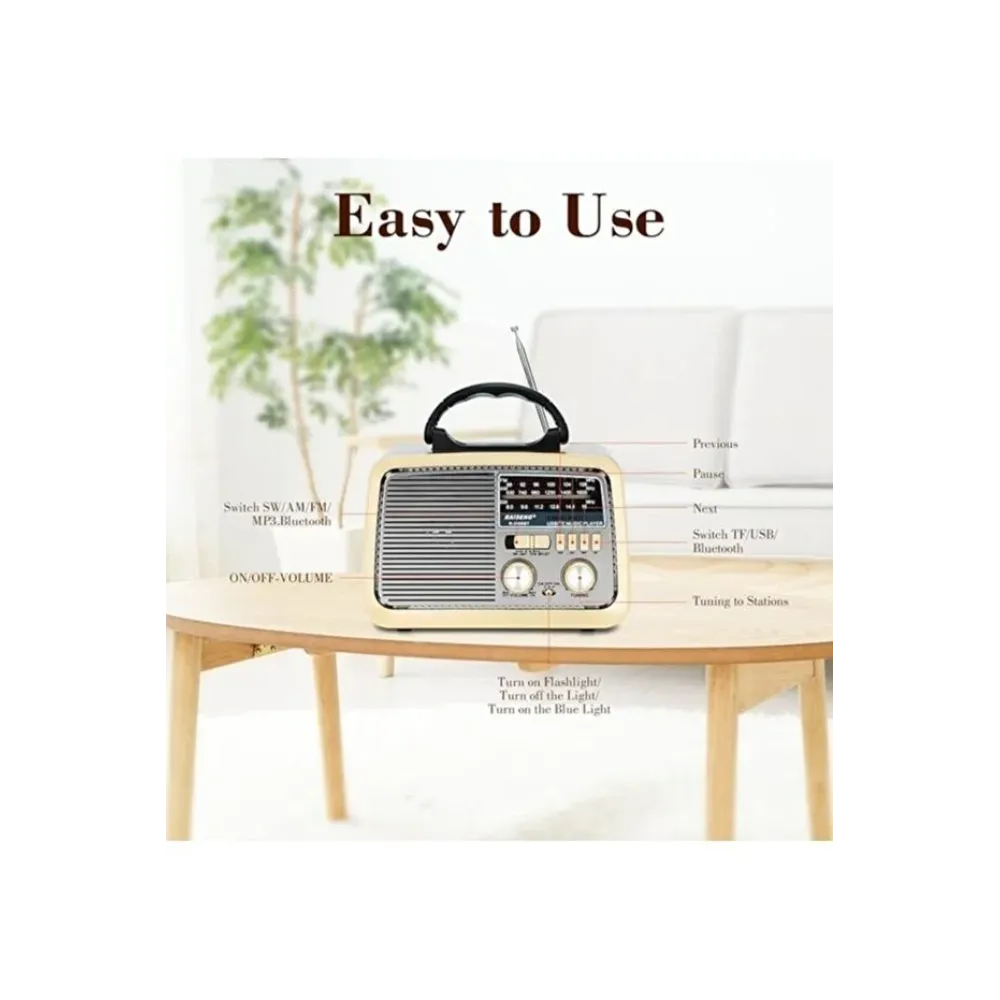 راديو و سبيكر HiFi كلاسيكي من DENX - موديل DX2432 راديو و سبيكر HiFi كلاسيكي من DENX - موديل DX2432