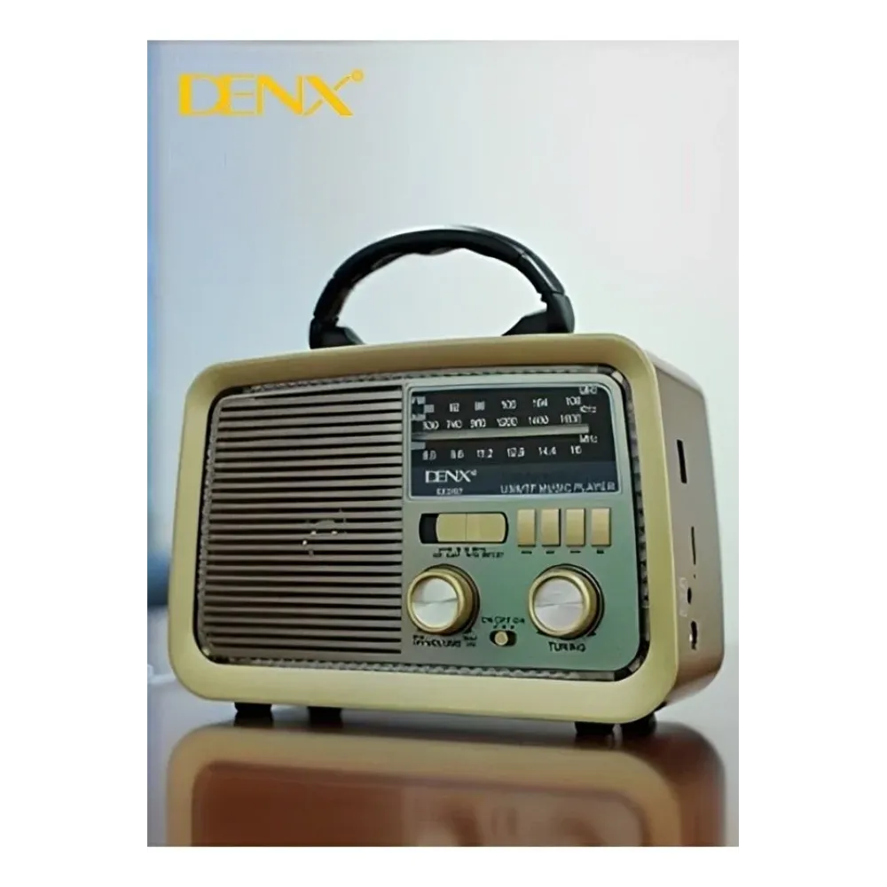 راديو و سبيكر HiFi كلاسيكي من DENX - موديل DX2432 راديو و سبيكر HiFi كلاسيكي من DENX - موديل DX2432