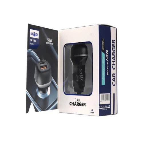 شاحن سياره شركه بيستيك قوه 50 W شاحن سياره شركه بيستيك قوه 50 W