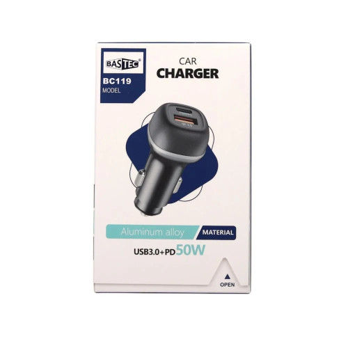 شاحن سياره شركه بيستيك قوه 50 W شاحن سياره شركه بيستيك قوه 50 W