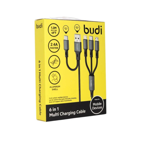 سلك شاحن ثلاث مخارج شركه BUDI