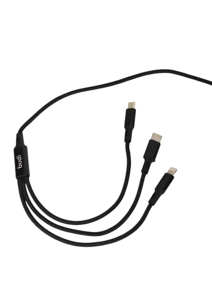 سلك شاحن ثلاث مخارج شركه BUDI سلك شاحن ثلاث مخارج شركه BUDI