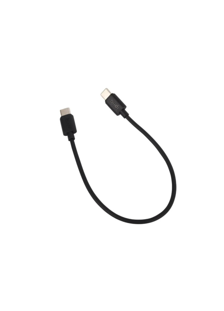 كيبل 65W تايب سي جهتين 25 سم شركه BUDI