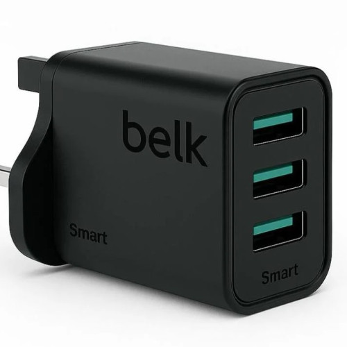 شاحن جدار بيلك 24W ثلاث مداخل يو اس بي شاحن جدار بيلك 24W ثلاث مداخل يو اس بي