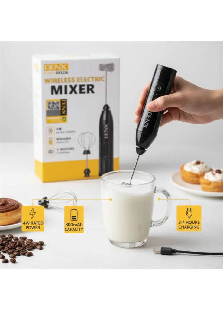 خفاقة ومضرب كهربائي لاسلكي من DENX (موديل DX3226) خفاقة ومضرب كهربائي لاسلكي من DENX (موديل DX3226)