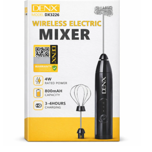 خفاقة ومضرب كهربائي لاسلكي من DENX (موديل DX3226) خفاقة ومضرب كهربائي لاسلكي من DENX (موديل DX3226)