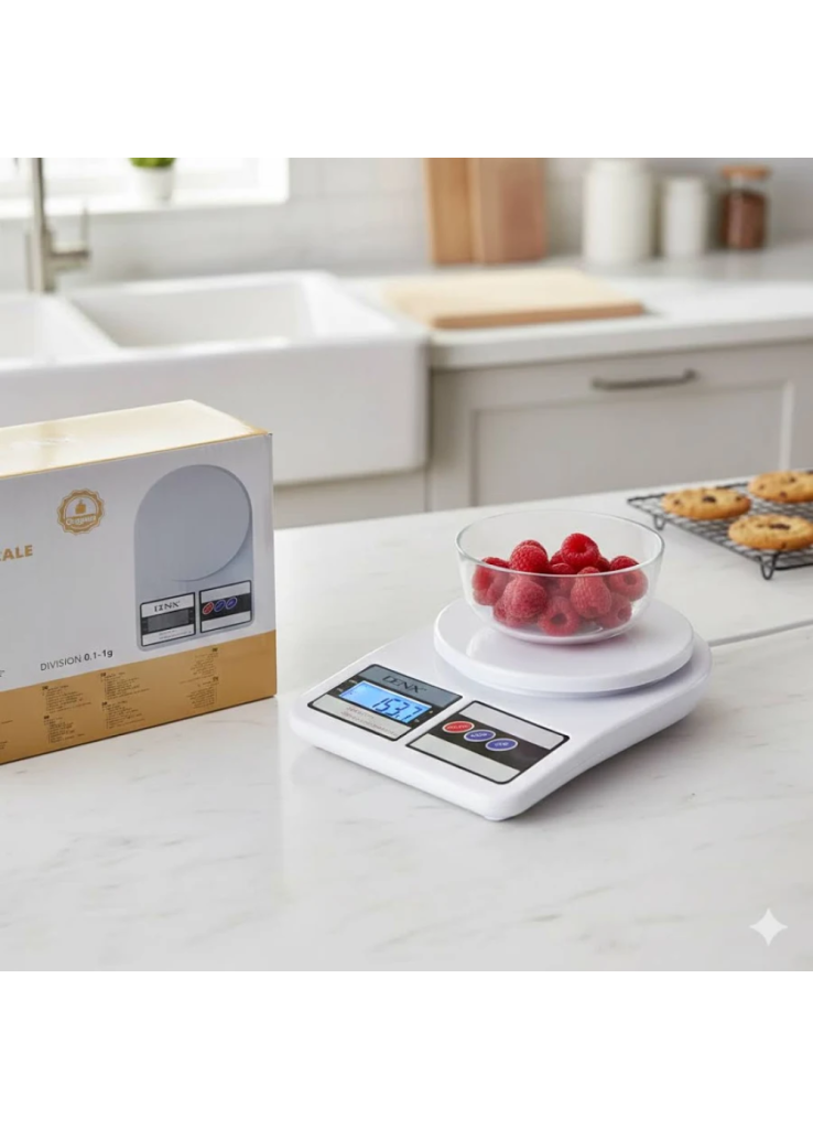 ميزان مطبخ رقمي دقيق من DENX - موديل DX3602 ميزان مطبخ رقمي دقيق من DENX - موديل DX3602