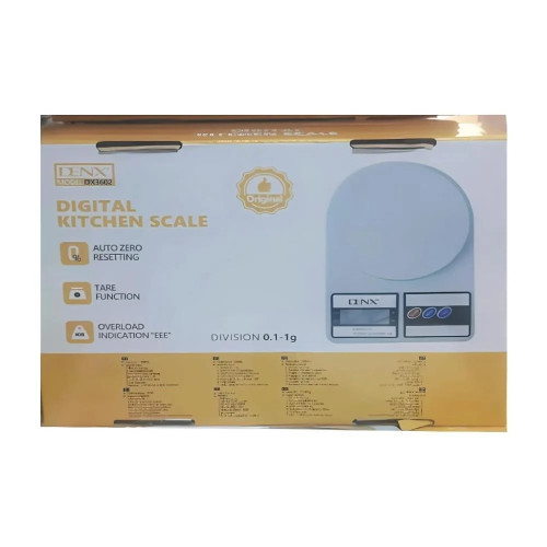 ميزان مطبخ رقمي دقيق من DENX - موديل DX3602 ميزان مطبخ رقمي دقيق من DENX - موديل DX3602