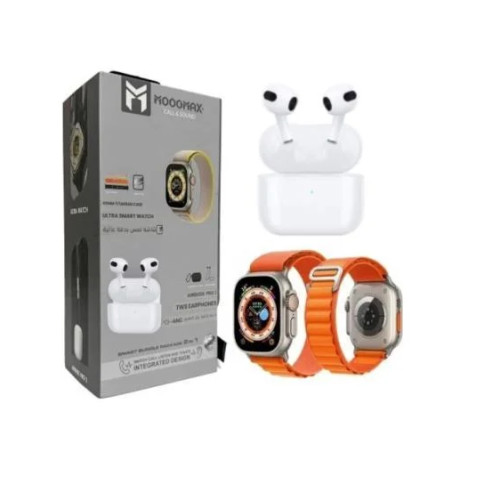 بكج ساعة و سماعة ايربودز 4 موج ماكس بكج ساعة و سماعة ايربودز 4 موج ماكس