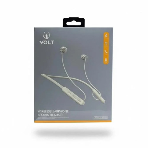 Volt سماعة بلوتوث رياضية حول الرقبة – لون أبيض – موديل VL-BH9013