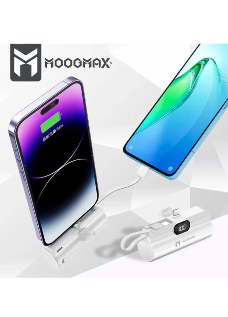 2-في-1 باور بنك سوبر تايني سايز ميني بسعة 5000mAh وبحجم قلم الروج, ووزن خفيف يجعل حمله واستخدامه سهل, بمخرجين مخرج ايفون أساسي ومخرج تايب-سي جانبي, يدعم تقنيات الشحن السريع, يسمح بحمله على أثناء السفر 2-في-1 باور بنك سوبر تايني سايز ميني بسعة 5000mAh وبحجم قلم الروج, ووزن خفيف يجعل حمله واستخدامه سهل, بمخرجين مخرج ايفون أساسي ومخرج تايب-سي جانبي, يدعم تقنيات الشحن السريع, يسمح بحمله على أثناء السفر