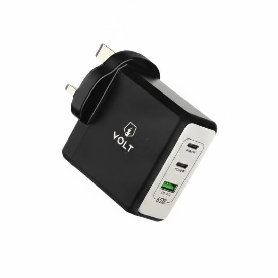 شاحن جداري W65 لون اسود ماركة VOLT