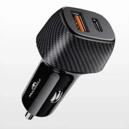 راس شاحن سيارة من موج ماكس منفذين، 48 واط - اسود راس شاحن سيارة من موج ماكس منفذين، 48 واط - اسود