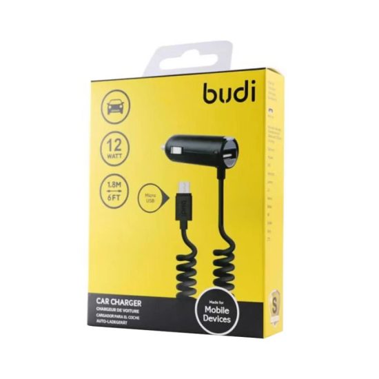 شاحن للسيارة بمنفذ مايكرو USB للهاتف المحمول أسود شاحن للسيارة بمنفذ مايكرو USB للهاتف المحمول أسود
