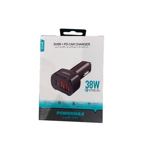 راس شاحن سياره 2 يو اس بي 1 تايب سي راس شاحن سياره 2 يو اس بي 1 تايب سي