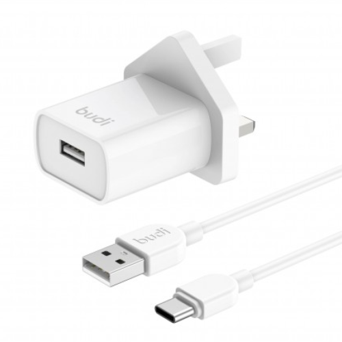 شاحن منزلي 12 واط و كبيل Type-C من بودي شاحن منزلي 12 واط و كبيل Type-C من بودي