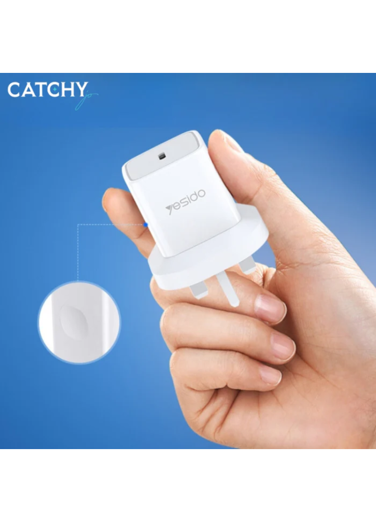 شاحن جداري من yesido -YC30 تايب سي