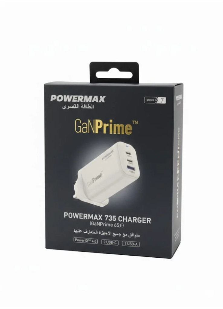شاحن POWERMAX 735 GaNPrime™ بقوة 65 واط