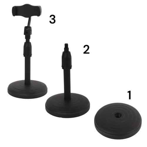 ستاند جوال متحرك قاعدة كبيرة - اسود