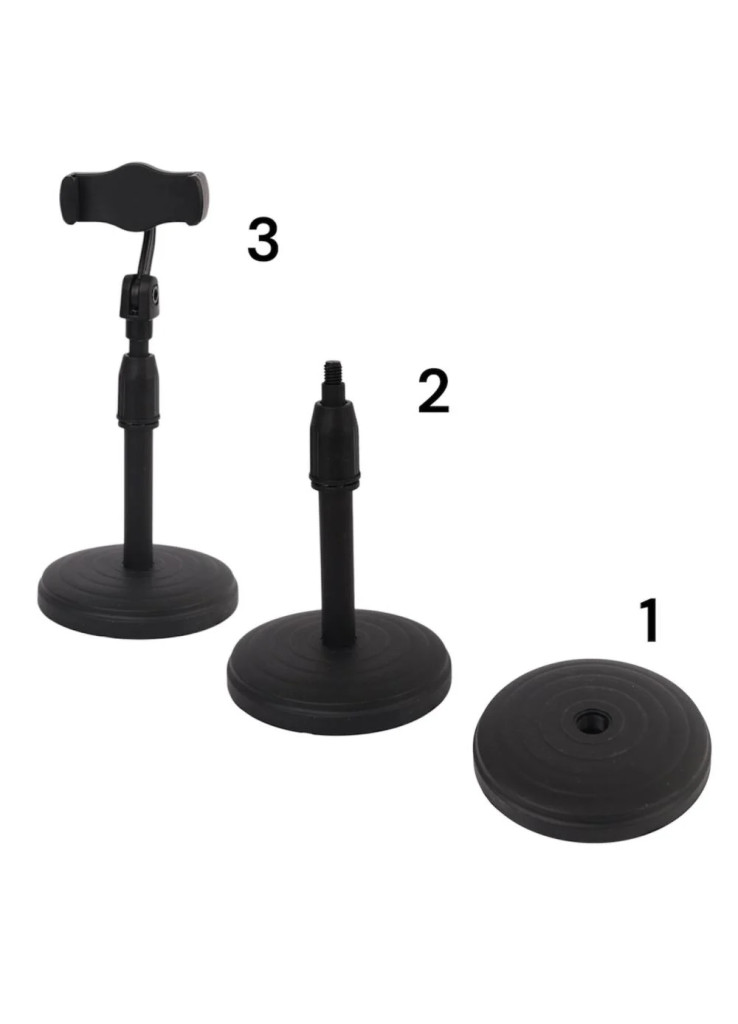 ستاند جوال متحرك قاعدة كبيرة - اسود