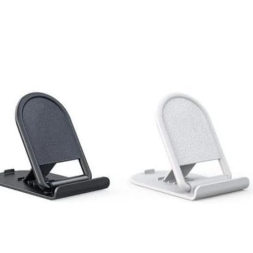 حامل صغير للموبايل مكتبي قابل للتعديل 4 مستويات إبداعية قابلة للطي مناسب لجميع الموبايلات عبوة من قطعة واحدة ألوان متنوعة بلاستيك