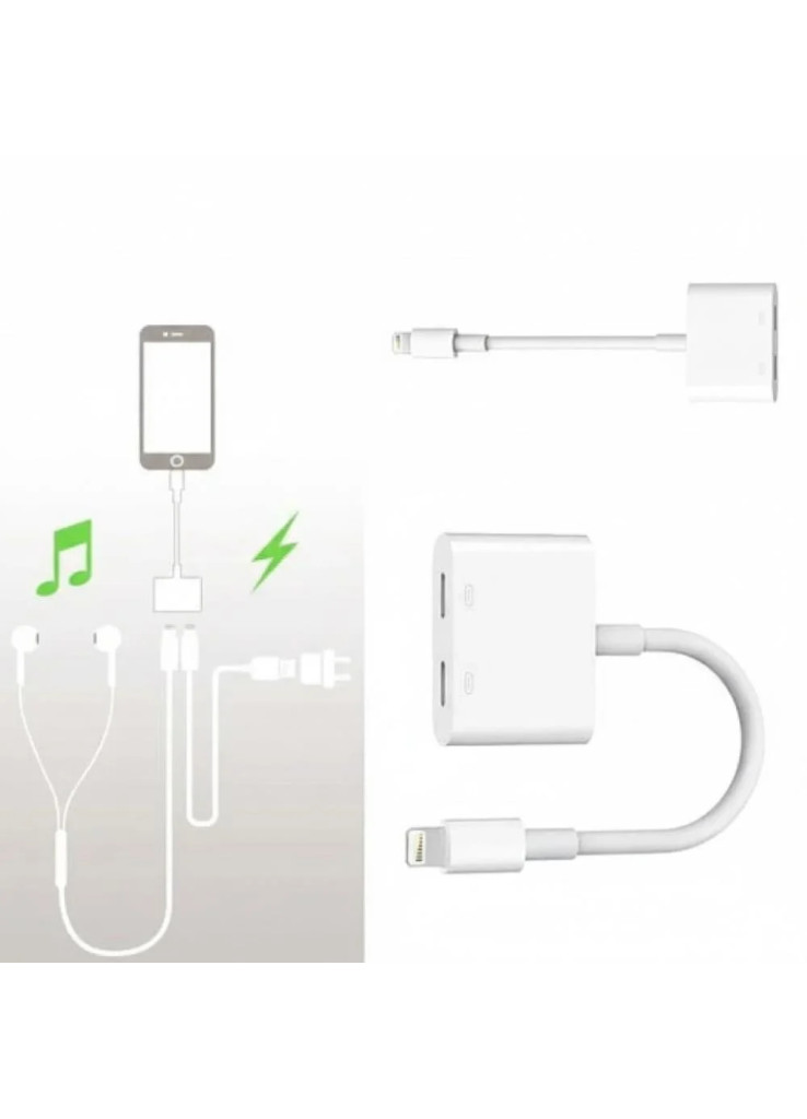 محول صوت وشحن مزدوج من نوع لايتنينج (Lightning) ماركة Sweetgifts